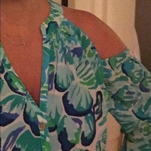 Lilly Pulitzer sunny shoulder Elsa size M. Worn 1